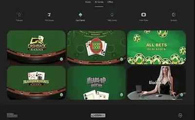 Bet365 offers blackjack, slots, and other games.