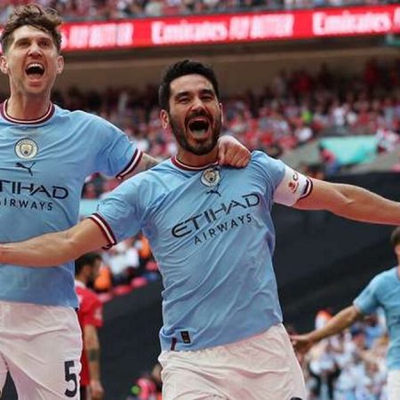 “Manchester City Triumphs in the FA Cup: Gundogan’s Double Secures Victory over Man United in Historic Masterpiece, Video Highlights”